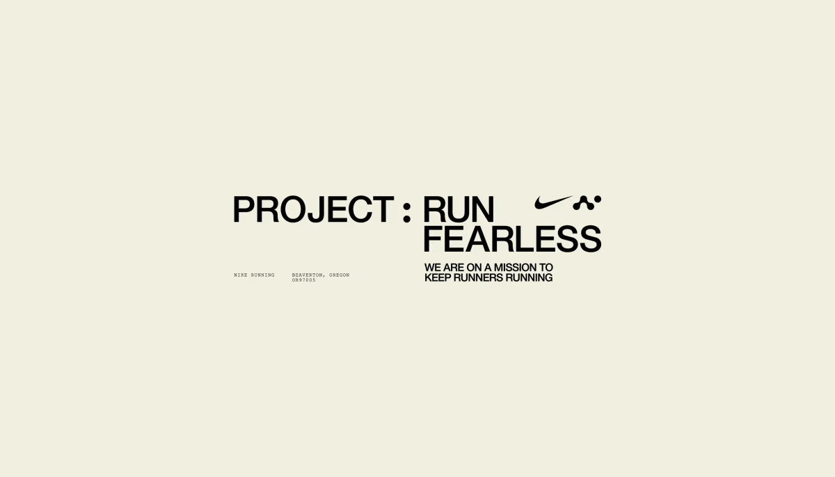 Project: Run Fearless: Logo lockup
