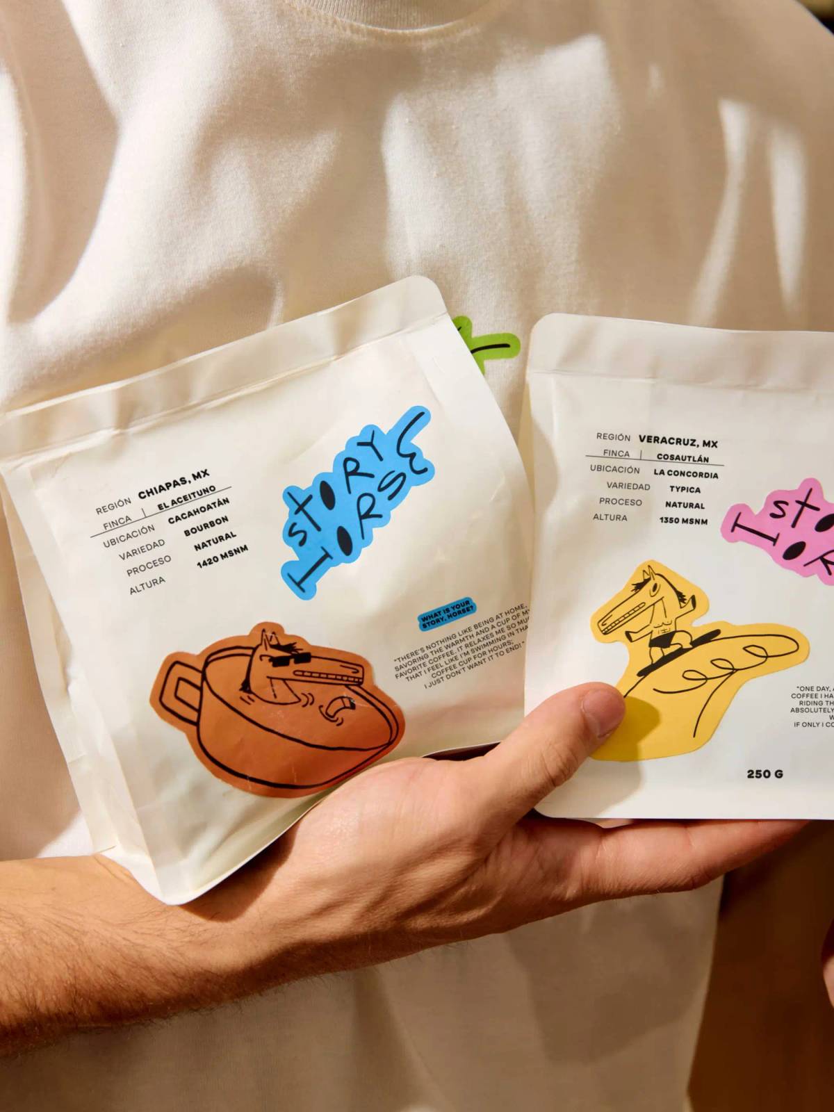 Story Horse: Coffee beans packaging
